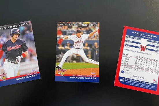 Agnelli Sponsored WooSox Team Baseball Cards