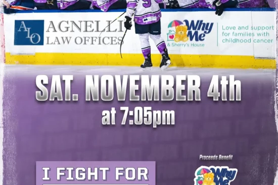 Agnelli Law once again Sponsoring Worcester Railers Hockey Fights Cancer Night